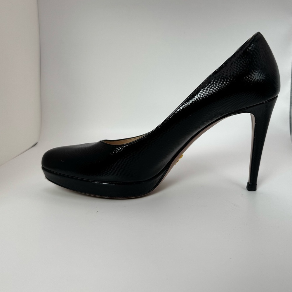 PRADA Black Patent Leather Heels – Size 37 - Picture 5 of 13